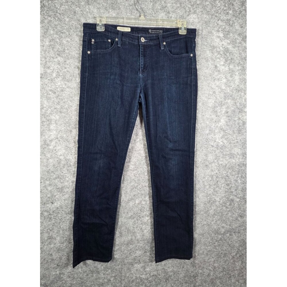 Adriano Goldschmeid Women's Stevie Slim Straight Jeans Blue Size 34x28 size 10